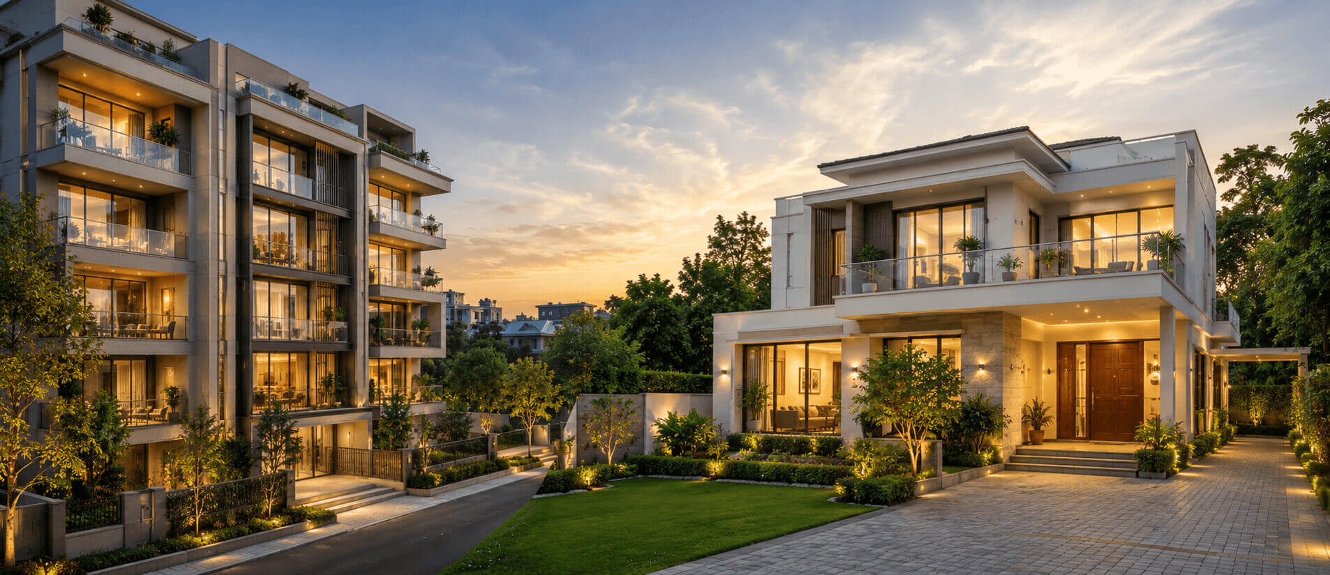 luxury apartments vs independent homes in south delhi